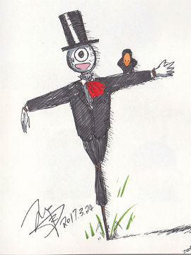 吓不走乌鸦的稻草人